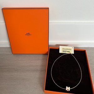 Brand new with tag Hermes cage d'H pendant necklace